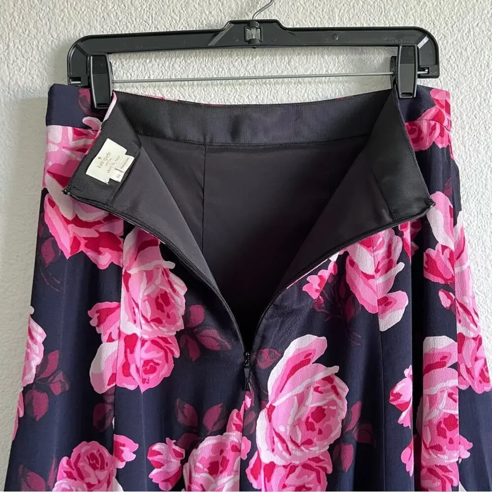 Kate Spade New York Rosa Crepe Midi Skirt‎